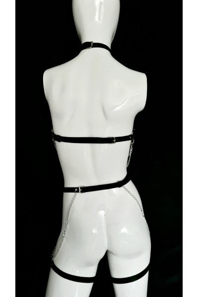 ZESTAW HARNESS Z ŁAŃCUCHAMI